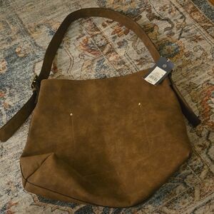 Brown Suede Women's Bag